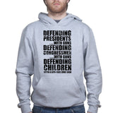 Armed Defence Irony Hoodie Style001