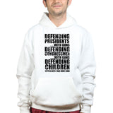 Armed Defence Irony Hoodie Style001