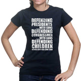 Armed Defence Irony Ladies T-shirt Style001
