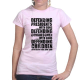 Armed Defence Irony Ladies T-shirt Style001