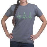 Gun Heartbeat Ladies T-shirt
