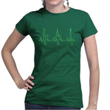 Gun Heartbeat Ladies T-shirt