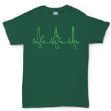 Gun Heartbeat Men's T-shirt Style001