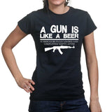 Ladies Guns & Beer T-shirt Style001