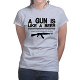 Ladies Guns & Beer T-shirt Style001