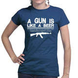 Ladies Guns & Beer T-shirt Style001