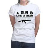 Ladies Guns & Beer T-shirt Style001