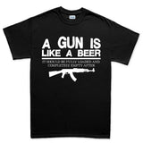 Men's Guns & Beer T-shirt Style001