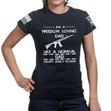 Gun Dad Ladies T-shirt Style001