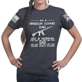 Gun Dad Ladies T-shirt Style001