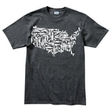 US Guns Map Mens T-shirt