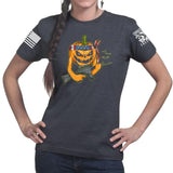 Ladies Tactical Pumpkin T-shirt Style001