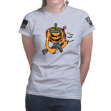 Ladies Tactical Pumpkin T-shirt Style001