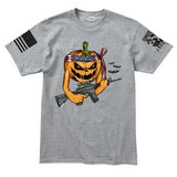 Mens Tactical Pumpkin T-shirt Style001