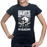 Ladies Gun Enemies T-shirt Style001