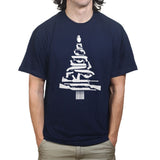 Guns Christmas Tree Mens T-shirt