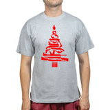 Guns Christmas Tree Mens T-shirt Style001