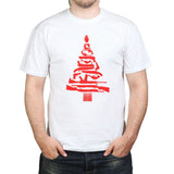 Guns Christmas Tree Mens T-shirt Style001