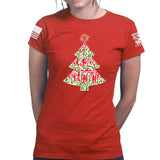 2A Christmas Tree Ladies T-shirt Style001