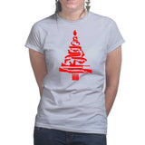 Guns Christmas Tree Ladies T-shirt Style001