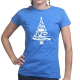 Guns Christmas Tree Ladies T-shirt Style001