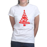 Guns Christmas Tree Ladies T-shirt Style001