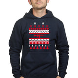 Guns Ugly Christmas Mens Hoodie