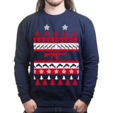 Guns Ugly Christmas Mens Sweatshirt Style001