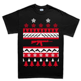 Guns Ugly Christmas Mens T-shirt Style001