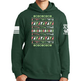 Guns Christmas Ugly Hoodie