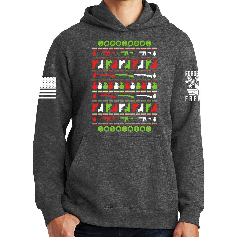 Guns Christmas Ugly Hoodie Style001