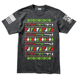 Guns Ugly Men's Christmas T-shirt