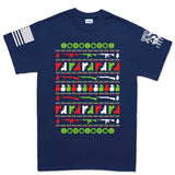 Guns Ugly Men's Christmas T-shirt Style001