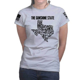 Texas The Gunshine State Ladies T-shirt Style001