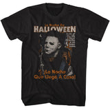 Halloween - Spanish Poster - American Classics - Solid Black Adult Short Sleeve T-Shirt