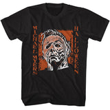 Halloween - Spooky Myers - American Classics - Solid Black Adult Short Sleeve T-Shirt