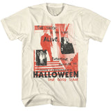 Halloween - One Good Scare Handwritten - American Classics - Solid Off-White Adult Short Sleeve T-Shirt