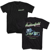 Halloween - Come Visit - Black Front and Back Print Short Sleeve Adult T-Shirt