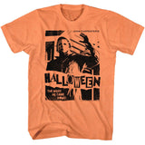 Halloween - Punk Flyer Style - American Classics - Heather Orange Adult Short Sleeve T-Shirt