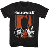 Halloween - The Night - American Classics - Solid Black Adult Short Sleeve T-Shirt