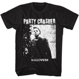 Halloween - Party Crasher - American Classics - Solid Black Adult Short Sleeve T-Shirt