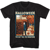 Halloween - Myers Appears - American Classics - Solid Black Adult Short Sleeve T-Shirt