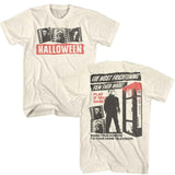 Halloween - Frightening Film - American Classics - Solid Off-White Adult Short Sleeve T-Shirt
