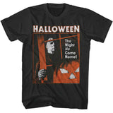 Halloween - Coming Home - American Classics - Gray Front Print Adult Short Sleeve T-Shirt