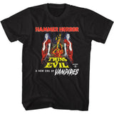 Hammer Horror - Twins Of Evil Poster - Short Sleeve - Adult - T-Shirt