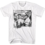 Hammer Horror - Black & White Horror Of Dracula - Short Sleeve - Adult - T-Shirt