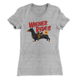 Wiener Rides Funny Women's T-Shirt