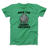 Save The Chubby Unicorns Funny Men/Unisex T-Shirt