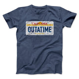 Outatime License Plate Funny Movie Men/Unisex T-Shirt
