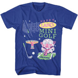 Happy Gilmore - Happy Land - American Classics - Solid Blue Adult Short Sleeve T-Shirt